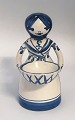 Lars Syberg 
ceramic figure. 
Blue. Salt and 
pepper. Height 
16.5 cm