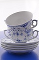 Royal 
Copenhagen 
porcelain. 
Royal 
Copenhagen Blue 
fluted half 
lace. Soupcup 
with saucer no. 
...