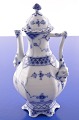Royal 
Copenhagen 
porcelain. 
Royal 
Copenhagen Blue 
fluted/full 
lace, Old 
coffee pot, 
capacity ...