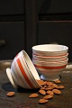 Old cafe latte 
bowl in 
earthenware 
with decoration 
on the side. 
H: 6cm. Dia.: 
10 cm. (3 
pieces ...