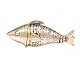 Silver 
vinaigrette in 
the shape of a 
fish by 
Berthold 
Sørensen 
Rosendahl, 
1753-99, 
Aabenraa
L: ...