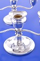 Danish silver, 
sterling 925s. 
Pair of silver 
candlesticks 
for 3 candles, 
on oval base, 
height 12 ...