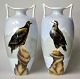 A pair of art 
nouveau faience 
vases, Societe 
Cerqmique, 
Maastricht, 
Netherlands. 
Motif in ...