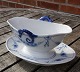 Empire Danish porcelain, oval sauce boats on fixed 

stand No 8
