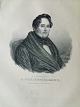 Portræt af 
Forfatteren 
Adam 
Oehlenschläger 
- litografi ...