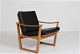 Danish Modern
M. Nissen
Easy chair of 
oak and black 
...