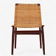 Jørgen Høj / 
Thorald Madsen.
Chair in solid 
teak with ...