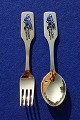 Michelsen 
Christmas 
spoons and 
forks of Danish 
gilt sterling 
silver. 
Anton 
Michelsen set 
...