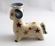 Aluminia. Ram 
candlestick. 
Length 10.5 cm