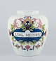 Delft, The 
Netherlands. 
Large 
apothecary jar 
in earthenware.
Hand 
decorated. 
Unicorns.
Latin ...