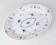 Oval Dish - No. 
17 - Porcelain 
- Blue Painted 
- Blue ...