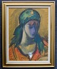 Lønholdt, 
Sigurd V. (1910 
- 2001) 
Denmark: 
Portrait of a 
woman. Oil on 
canvas. Signed. 
80 x 61 ...