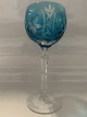 Rømer Glass Red 
Wine Blue.
Height 19.5 cm