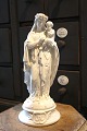 Fine, old 
Madonna 
figurine with 
the baby Jesus 
on her arm in 
white porcelain 
with many fine 
...