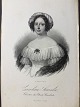 Litografi af 
Em. Bærentzen - 
Portræt af HM 
Dronning ...