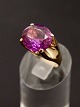 14 carat gold 
ring with 
amethyst size 
65 weight 8.9 
grams stamped 
585 JoN for 
goldsmith 
Jorgen ...