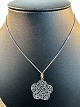 Sterling silver 
necklace with 
large pendant 
in the shape 
...