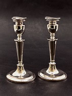 Sterling silver candlesticks on oval base