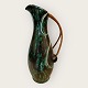 EDNO ceramics 
Denmark, Large 
retro floor 
vase with bast 
handle, Single 
small chip at 
the bottom ...