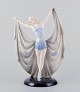 Keramos, 
Austria. Large 
ceramic Art 
Deco sculpture 
of female 
dancer on 
plinth. The 
model is ...