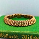A bracelet of 
14k gold.
L. 19,4 cm. W. 
11,5 mm.
Weight 19,7 
gram.
Stamped "585".