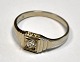 Brilliant ring 
i 14 karat 
hvidguld, 20. 
årh. Danmark