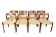 Set of Eight Dining Chairs - Model 75 - Teak - Paper Wicker - N.O Møller - 1960s
Great condition
