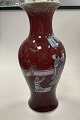 Oriental 
Chinese Vase in 
Sang de boeuf 
with decoration