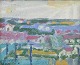 Leo Thellefsen 
(1909 - 1997), 
oil on board. 
Modernist ...