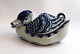 Aluminia. 
Trankebar. 
Duck, 
bonbonniere. 
Model 
3043/1058. 
Height 8 cm. 
Length 17 cm. 
(1 quality)