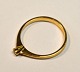 14 carat red 
gold ring with 
brilliant, 20th 
century 
Denmark. 
Stamped. 
Brilliant 1/16 
Carat. ...