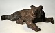 Russian artist 
(20th century): 
A lying bear. 
Sculpture. 
Bronze. Filled 
with plaster. 
Signed. L.: ...