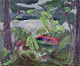 V. Axelsson, 
Swedish artist.
Oil on canvas.
Modernist 
landscape.
Colourful 
palette.
Perfect ...