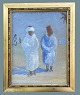 Unknown artist 
Oil painting 
from Morocco of 
two people.ca 
1930s.
Dimensions: 37 
x 30 cm