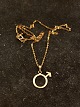 8 karat guld 
vedhæng og 8 
karat guldkæde