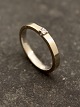 14 carat white 
gold ring with 
diamond size 55 
stamped 585 
item no. 615318