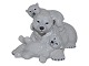 Royal 
Copenhagen 
figurine
Polar bear 
with two cubs