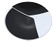 Ib Geertsen, 
large black and 
white enamel 
dish.
Diameter 30.2 
cm.
Excellent 
condition.