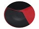 Ib Geertsen, 
large black and 
red enamel 
dish.
Diameter 30.2 
cm.
There are some 
scratches ...