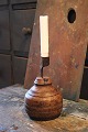 Antique Swedish 
candlestick 
from the 19th 
century in wood 
with a wrought 
iron candle 
holder and ...