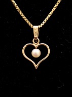 8 carat gold heart pendant