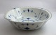 Bing & Grondahl. Blue painted. Square bowl with lace border. Model 313.6. Height 
7 cm. Diameter 24 cm. (1 quality).