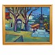 Karl Larsen, 
1897-1977, oil 
on canvas. 
City, France. 
...