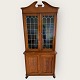 Tableware 
cabinet in 
mahogany 
veneer, upper 
part with 
colored leaded 
glass and 
lights, Appears 
...