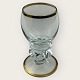 Holmegaard, 
Gisselfeld, 
small Schnapps 
glass with gold 
rim, 7.3cm 
high, 3.4cm in 
diameter, ...