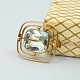 Hans Hansen; A 
small brooch 
made of 14k 
gold set with 
an aquamarin.
2,2 cm x 1,9 
cm.
Hans ...