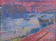 Gerhard 
Lundberg, 
Swedish artist
“La Seine, 
Paris”.
Oil on canvas.
An atmospheric 
view of ...