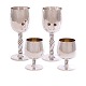 Set of four 
sterlingsilver 
cups made by 
Holmsted, ...