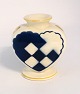Aluminia heart blue. Height 7.5 cm.