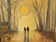 Ib Eisner, The 
Boys in the 
Deer Park 
Winter Sun, Oil 
painting on 
canvas, 40x34cm 
without frame, 
...